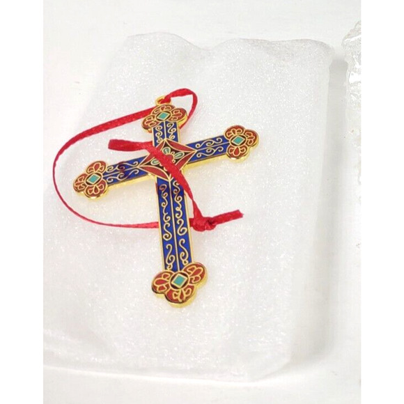 Hallmark 1997 Classic Cross Precious Metal Christmas Holiday Ornament NIB - Picture 2 of 5